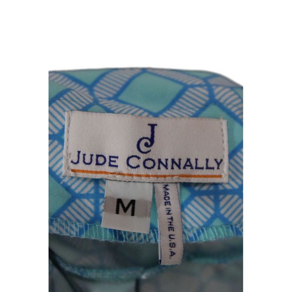 Jude Connally Women Shift Dress Blue Geometric Short Sleeve Size M - Picture 5 of 5